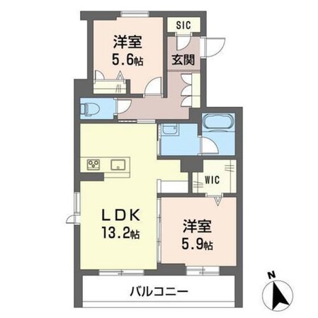 ラ・フレーズの物件間取画像